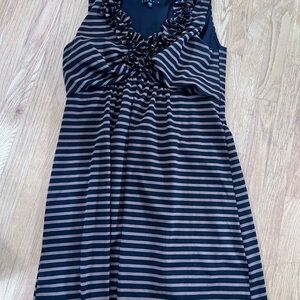 Women's Size Large Tiana B. Blue and White Sleeveless Sundress GUC ❤️